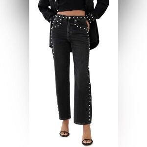 Pistola Lexi Black Studded Women's Jeans 27